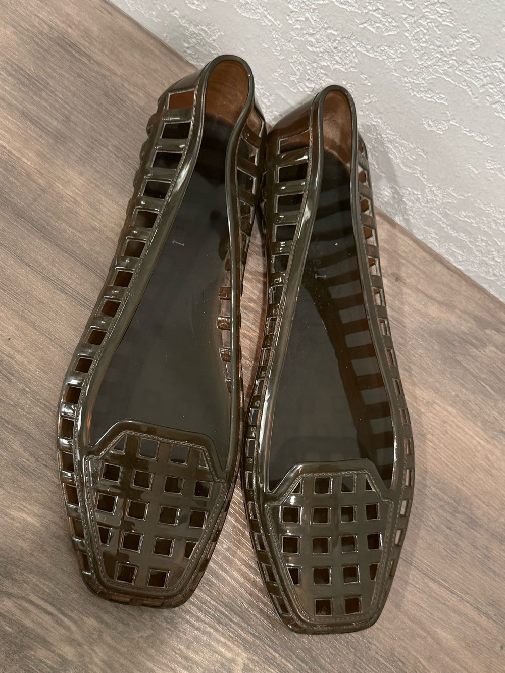 Jeffrey Campbell Sunnie Cutout Women’s Black Jelly Flats